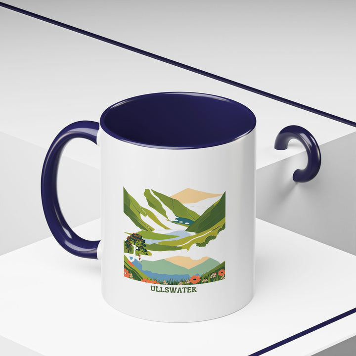 The Ullswater Mug is a beautifully crafted ceramic mug featuring vibrant designs that celebrate the charm of Ullswater in the Lake District. Dishwasher safe and durable, it is a perfect gift or souvenir for England lovers.