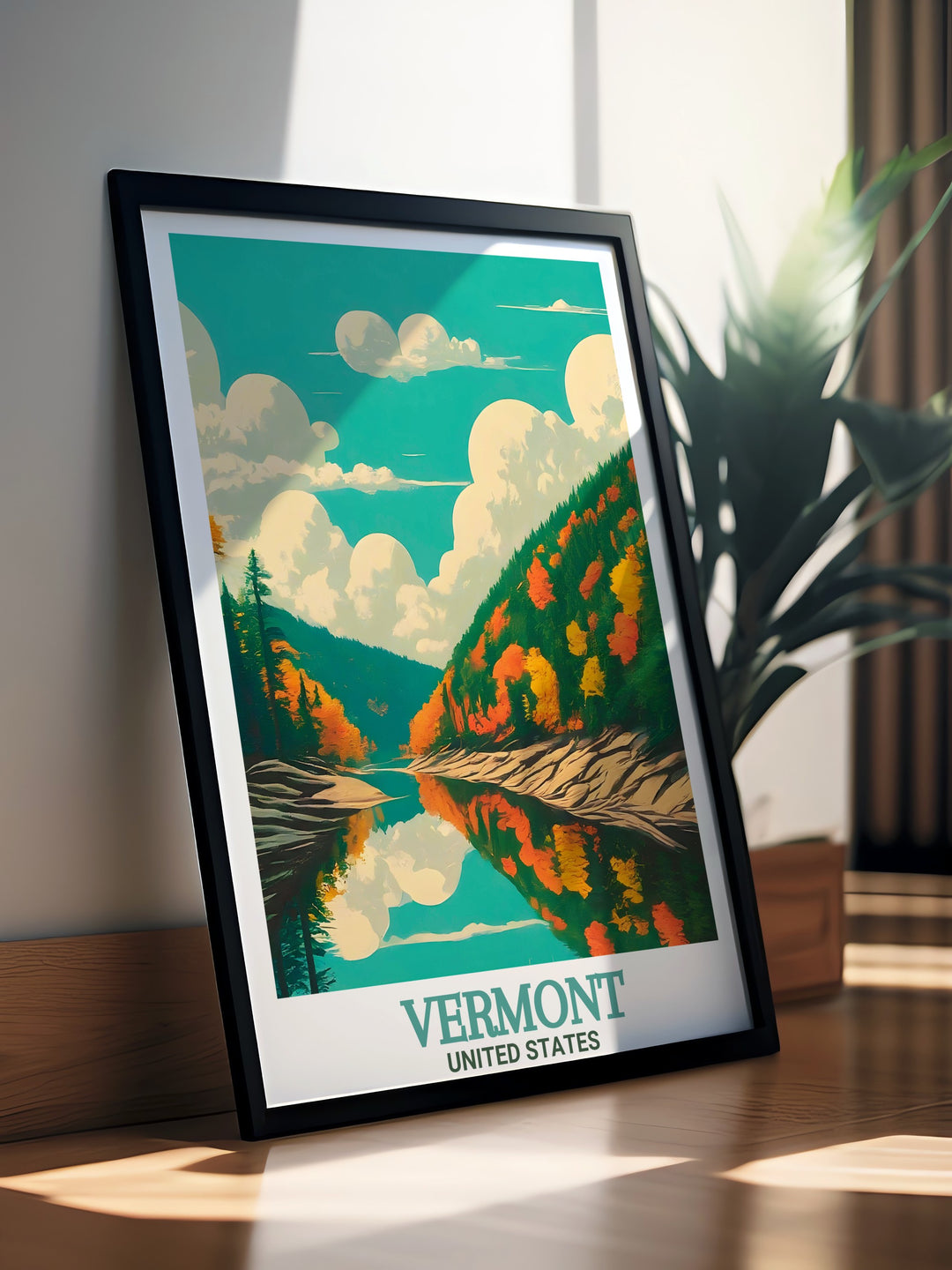 Quechee Gorge Modern Prints combined with a Vermont Ski Trail Map create a stunning piece of wall art for ski enthusiasts and nature lovers alike. This print captures the majesty of Vermonts landscape and its renowned ski areas.