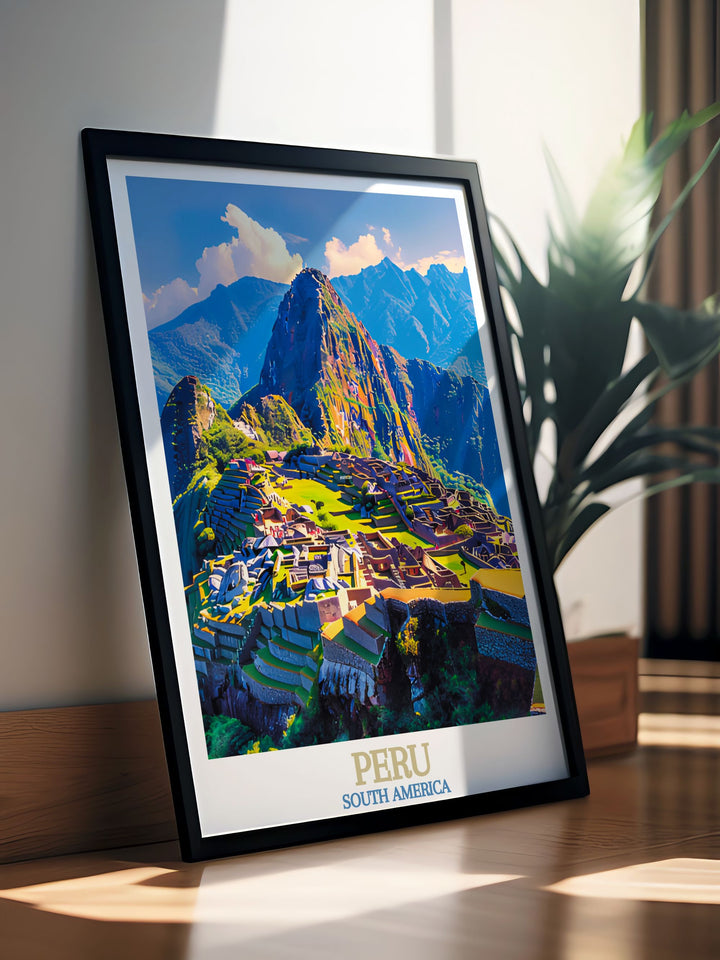 Transform your living room with Machu Picchu modern prints and framed prints capturing the breathtaking landscapes of Peru