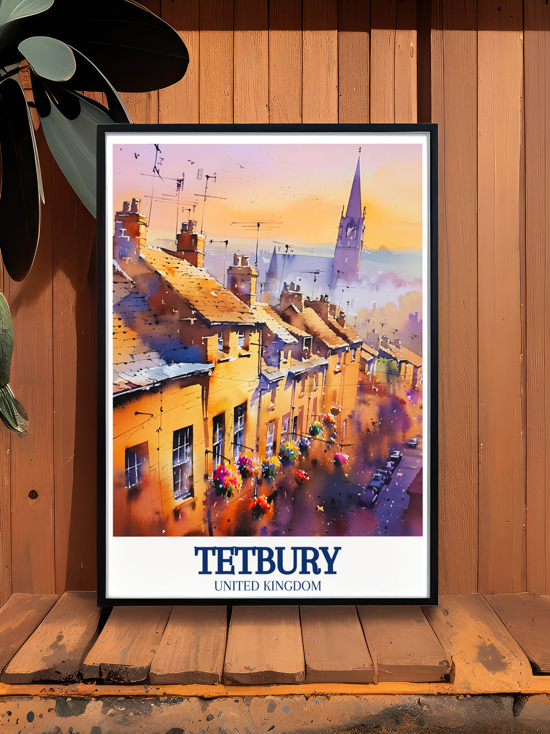 Experience the beauty of Tetbury with this travel poster, featuring Tetbury Church and the charm of a classic Cotswold village. Perfect for lovers of English history and architecture, this artwork captures the timeless appeal of Tetburys cobbled streets and historic buildings, making it ideal for home decor.