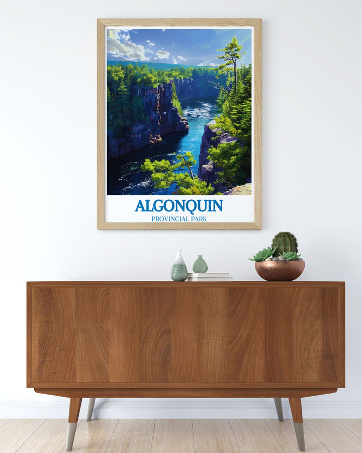 Customizable travel print featuring the iconic Barron Canyon in Algonquin Provincial Park, tailored to fit your personal decor style.