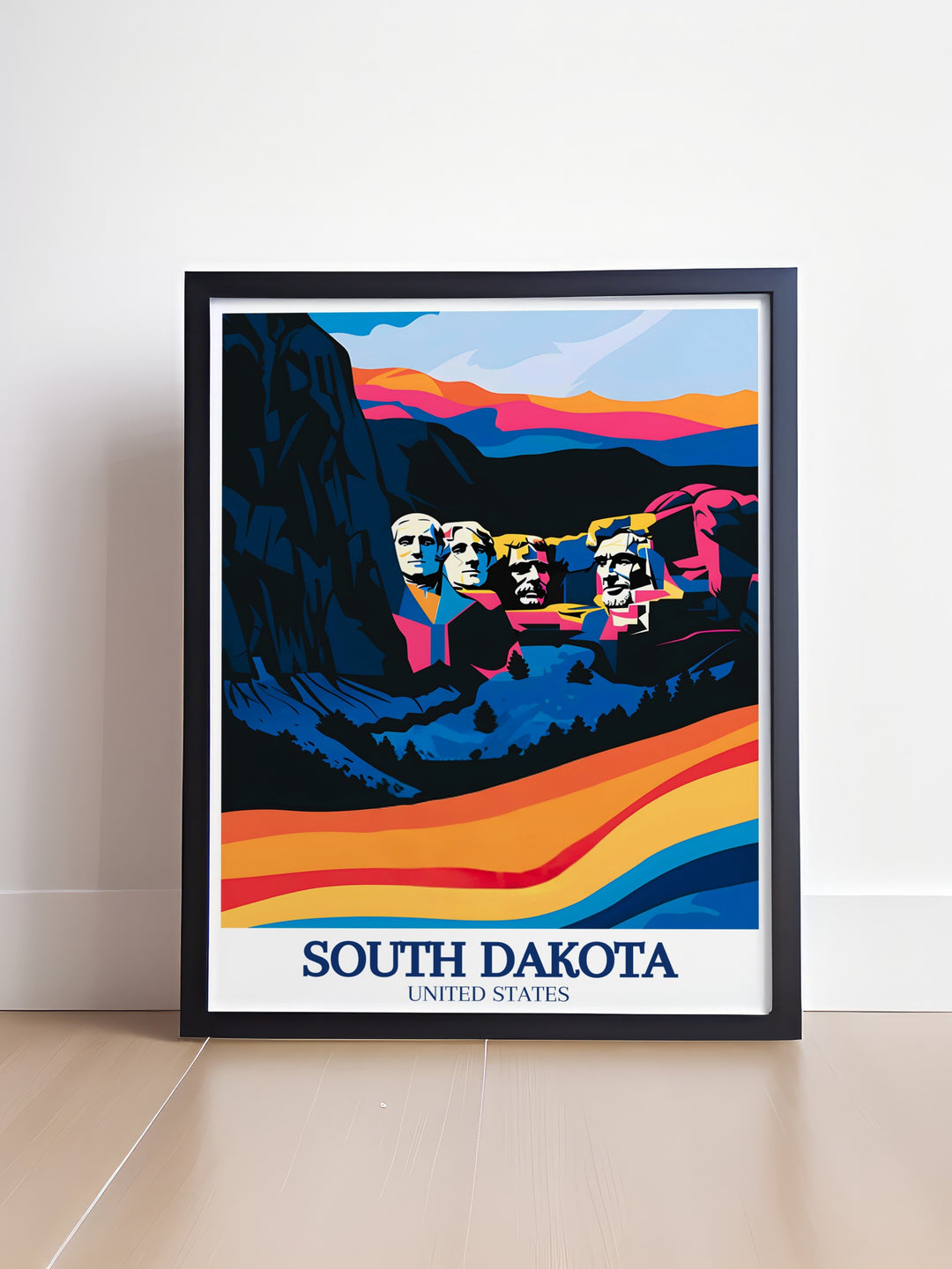 Gorgeous South Dakota artwork highlighting the beauty of Mount Rushmore National Memorial Black Hills perfect for stunning prints and sophisticated living room decor