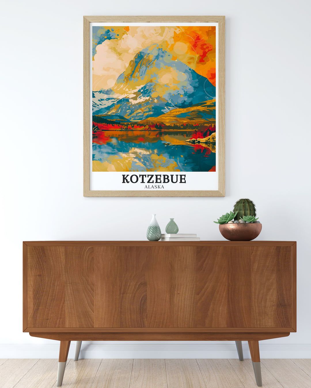 Wall art showcasing the dramatic landscapes of Kobuk Valley National Park including the famous Great Kobuk Sand Dunes and the flowing Kobuk River highlighting the diverse natural beauty of one of Alaskas most remarkable national parks