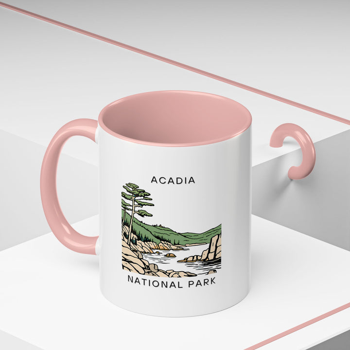 Celebrate the beauty of Acadia National Park with this unique mug showcasing detailed artwork. Dishwasher-safe and crafted from durable ceramic, it is perfect for hot beverages and makes an excellent gift for nature lovers or travelers.