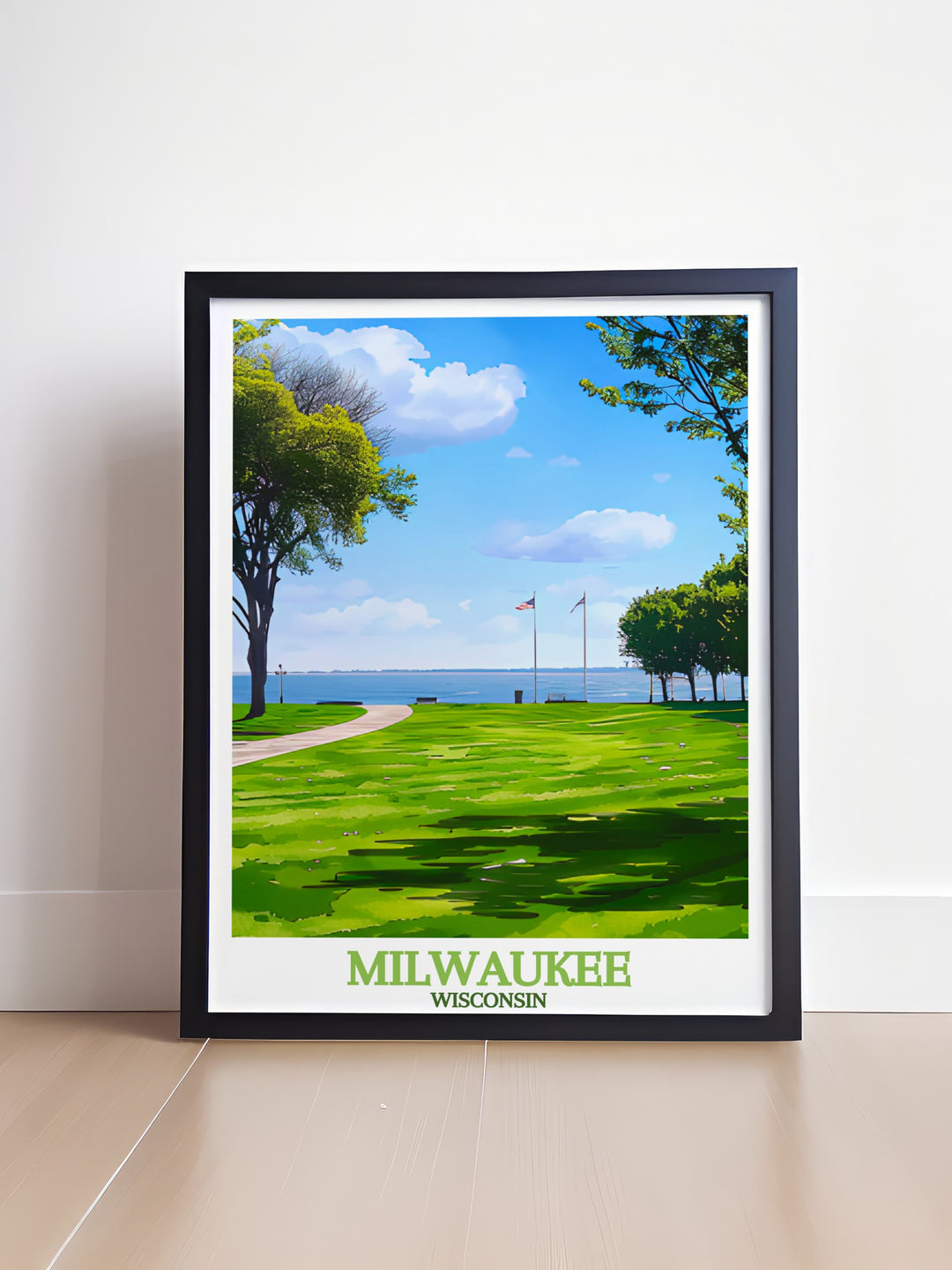 High quality Veterans Park stunning print capturing lush park landscapes and serene outdoor views ideal for adding an artistic and elegant touch to home decor with rich and vibrant color details