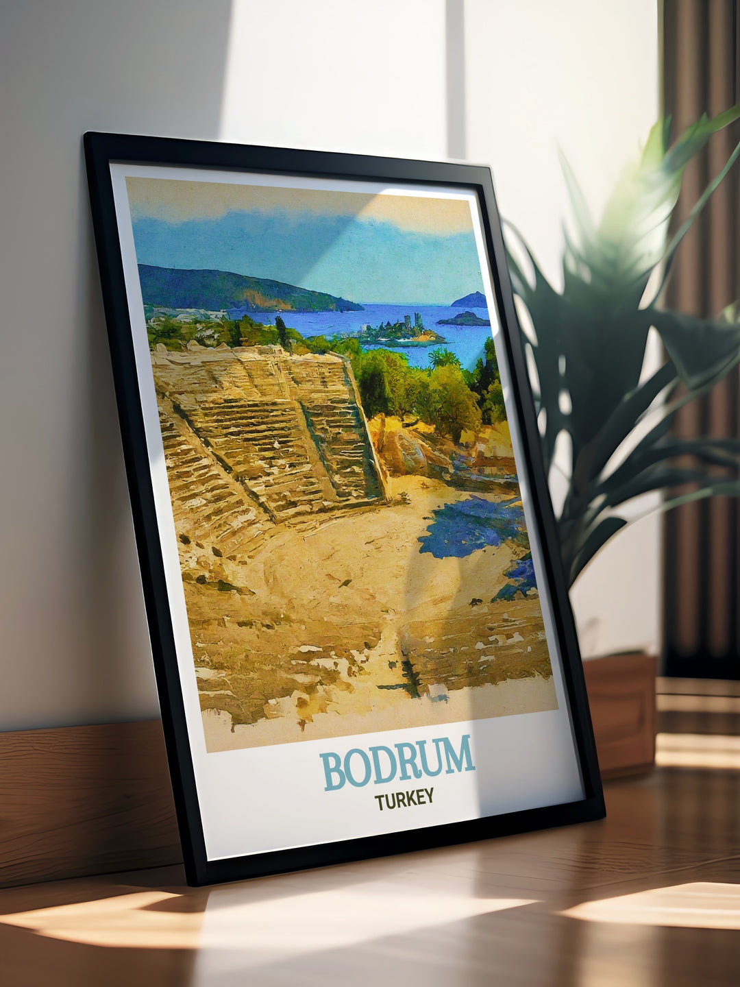 Bodrum Amphitheatre stunning prints offering a visual journey through Bodrum Turkey. These Turkey travel art pieces are designed to bring the ancient wonders of Bodrum into your home adding elegance and charm to your interior decor.