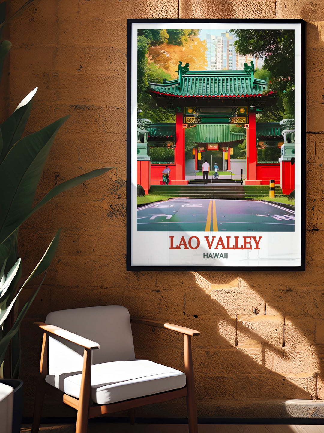 Celebrate the harmony of nature and culture with this canvas art of Kepaniwai Park. The detailed depiction of the parks lush gardens and traditional architecture brings the spirit of Hawaii into your home, ideal for creating a peaceful atmosphere.