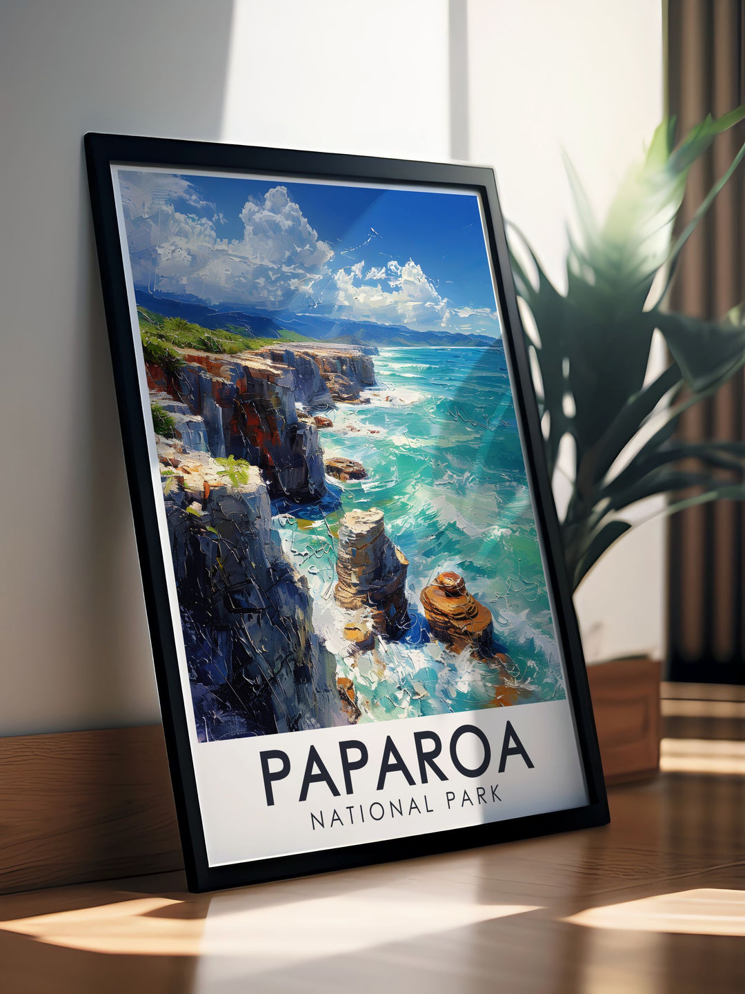 Elegant home decor featuring Pancake Rocks and blowholes artwork showcasing the beauty of New Zealands natural wonders ideal for any nature lovers collection