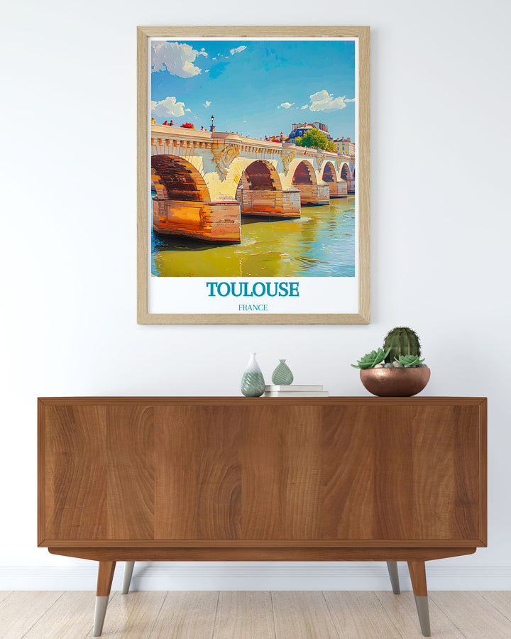 Highlight the historical significance and cultural vibrancy of Pont Neuf with this exquisite art print, perfect for any art collection.