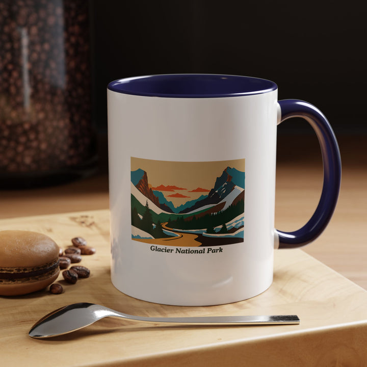 A beautifully crafted Glacier National Park Mug featuring vibrant artwork of the park’s iconic landscapes. This dishwasher-safe ceramic mug is perfect for coffee or tea lovers and makes a great gift for travelers or nature enthusiasts.