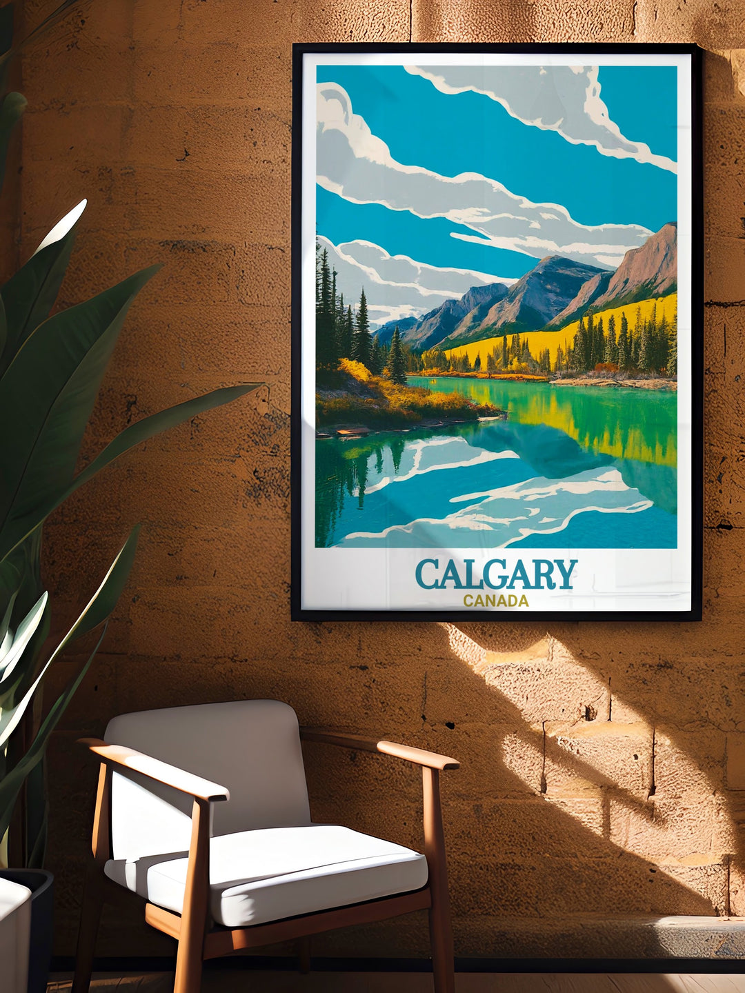 Bring the beauty of Calgarys Fish Creek Provincial Park into your home with this elegant artwork. Perfect for Canada decor this print showcases the parks lush greenery and peaceful landscapes making it a great addition to any room.