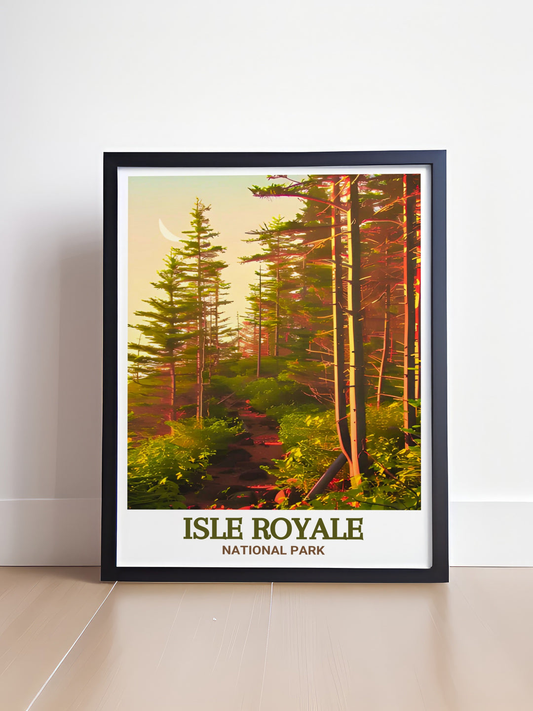 Thoughtful Isle Royale gift showcasing Greenstone Ridge Trail prints perfect for birthdays anniversaries or any special occasion for those who appreciate national park travel and art.