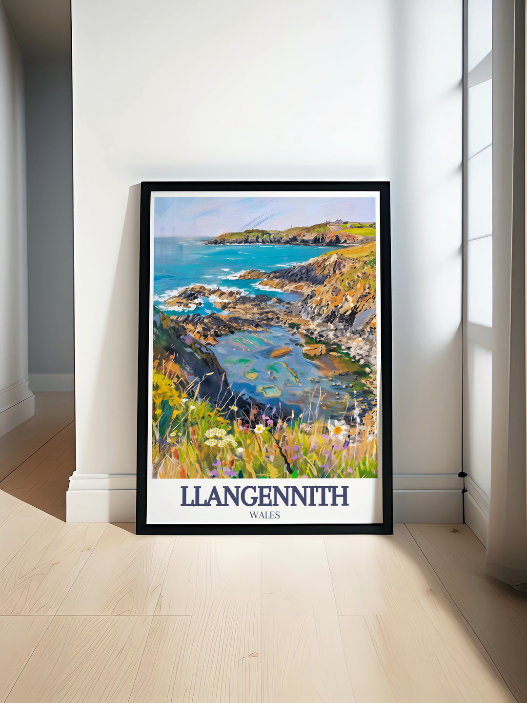 Capture the beauty of Wales with this Gower Coast Path Travel Print, featuring the scenic views of Llangennith, the famous coastal trail, and the peaceful Brandy Cove. Perfect for lovers of outdoor adventures and serene landscapes, this print brings a touch of Wales into your home.