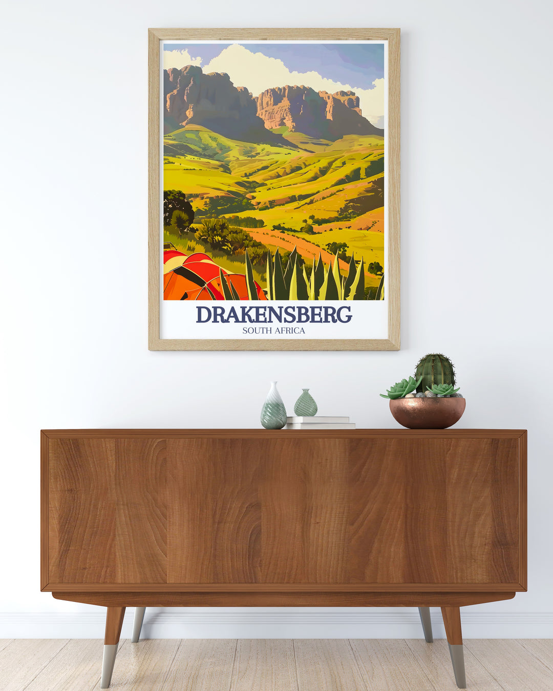 Perfect for adventurers and nature lovers, this Drakensberg Poster Print features the dramatic cliffs of Giants Castle and the sweeping landscapes of Royal Natal National Park. Its a must have for anyone who appreciates South Africas natural beauty.