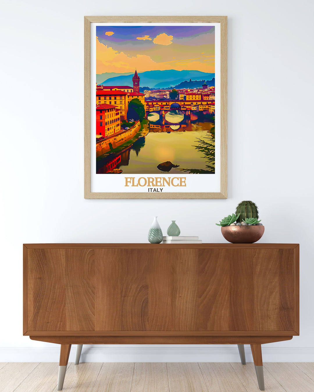 Florence Italy wall art featuring Ponte Vecchio is an ideal decor piece for those who love travel and Italian architecture. This stunning artwork adds elegance to any room with its detailed depiction of one of Florences most famous landmarks