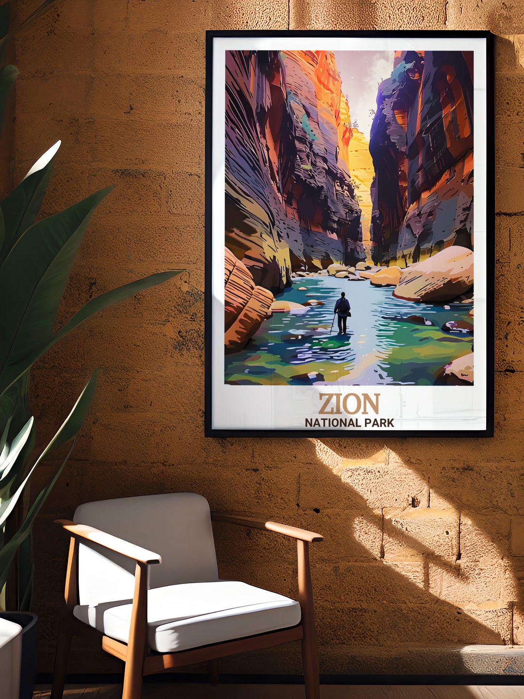 Angels Landing perfect wall decor print featuring dramatic views of Zion National Park ideal for creating a stylish and elegant atmosphere in your home ideal for enhancing any living space