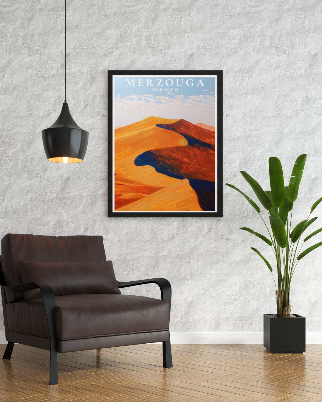 Merzouga Art Print combined with Erg Chebbi Dunes Artwork creates a stunning focal point in any room These Morocco inspired pieces are perfect for adding a sense of adventure and tranquility to your decor making them ideal for any home or office