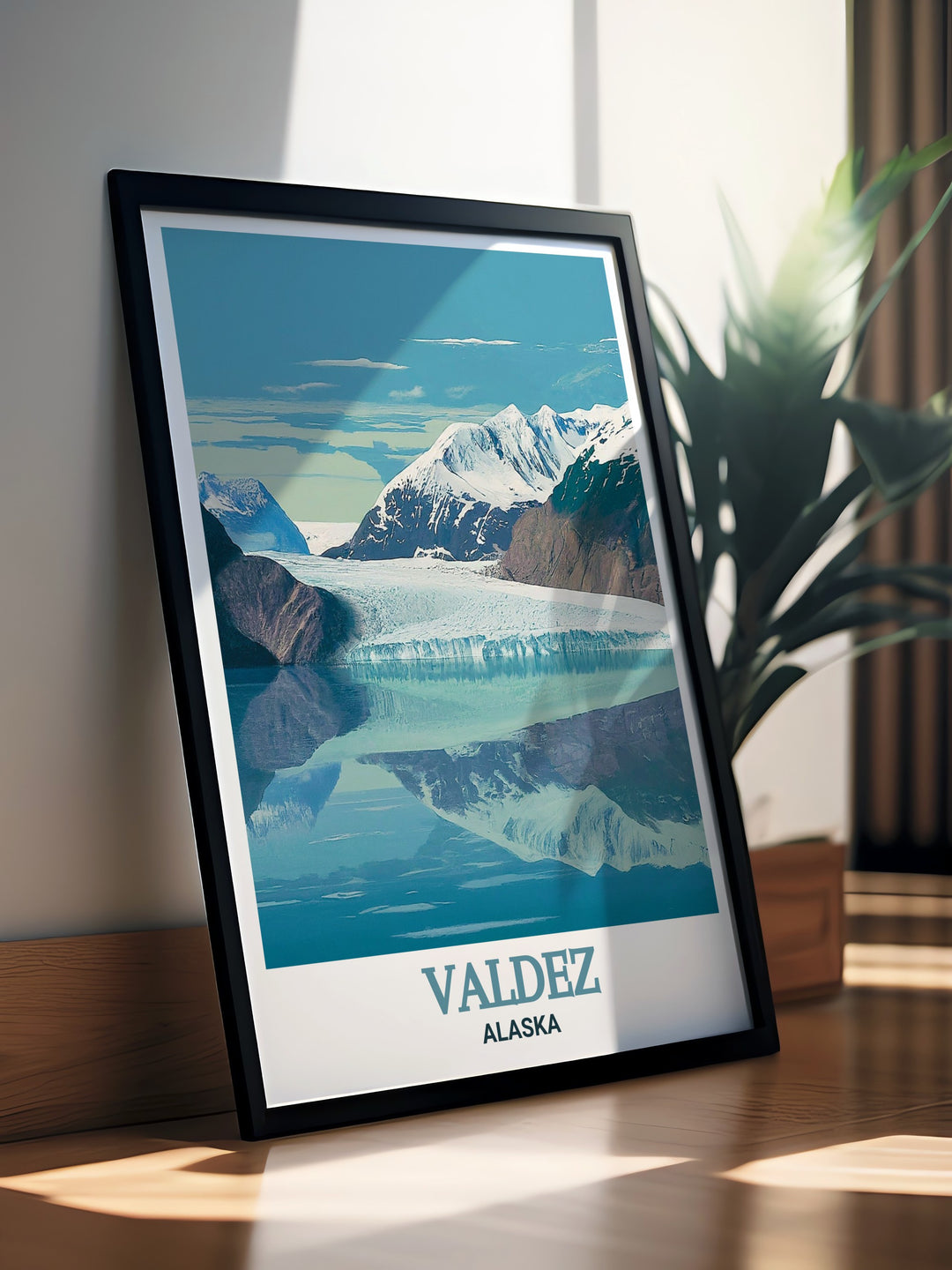 Bring the breathtaking views of Valdez, Alaska, into your home with this wall art. Featuring the Columbia Glacier, this print celebrates the rugged beauty of Alaskas pristine wilderness, making it an excellent gift for travelers and adventurers alike.