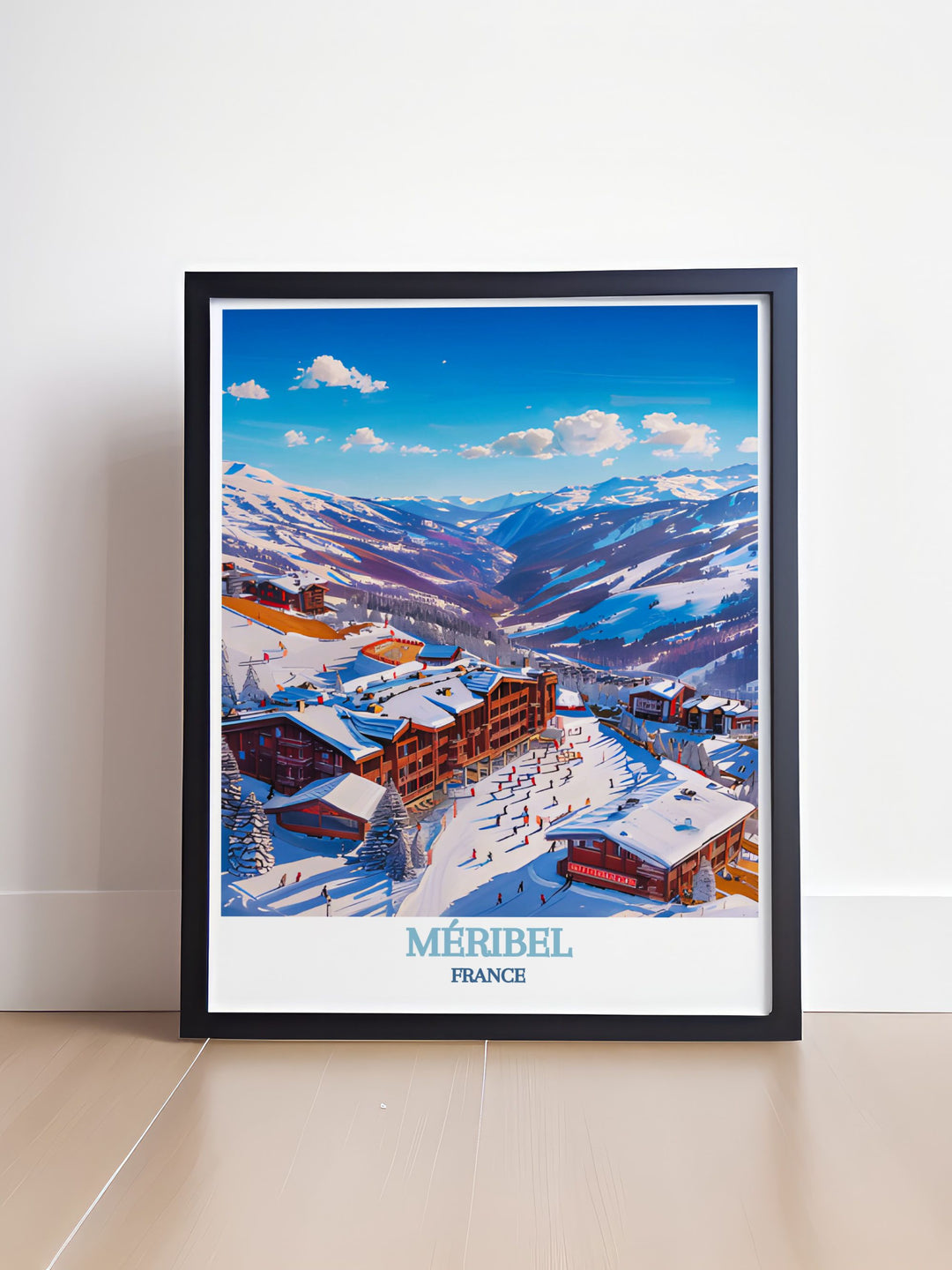 Highlighting the majestic beauty of Mont Vallon, this poster features its dramatic peaks and expansive snowfields, ideal for those who love high altitude adventures.