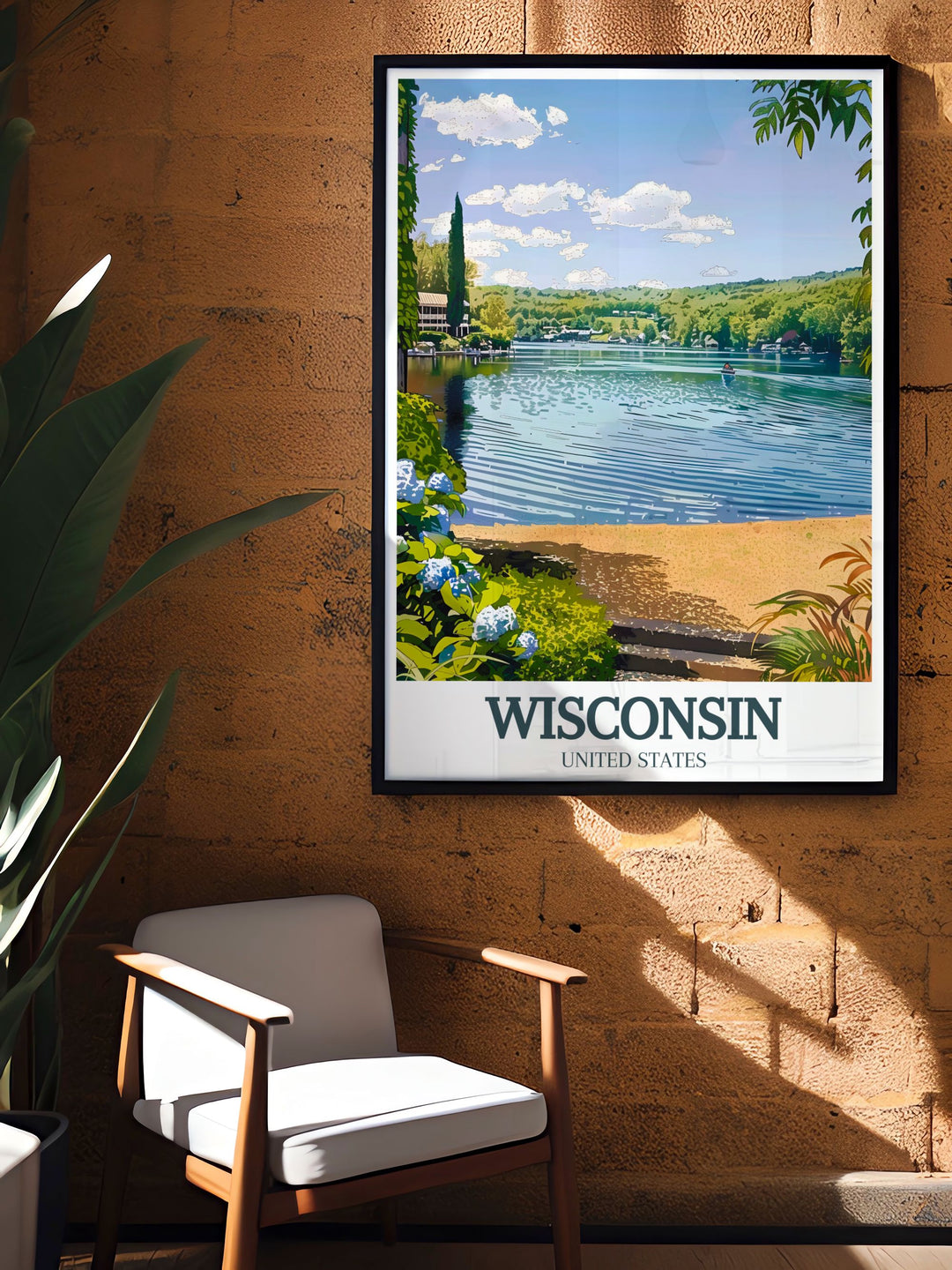 Sauk County Lake Delta Perfect Wall Decor with vibrant colors and serene landscapes ideal for creating a peaceful home environment