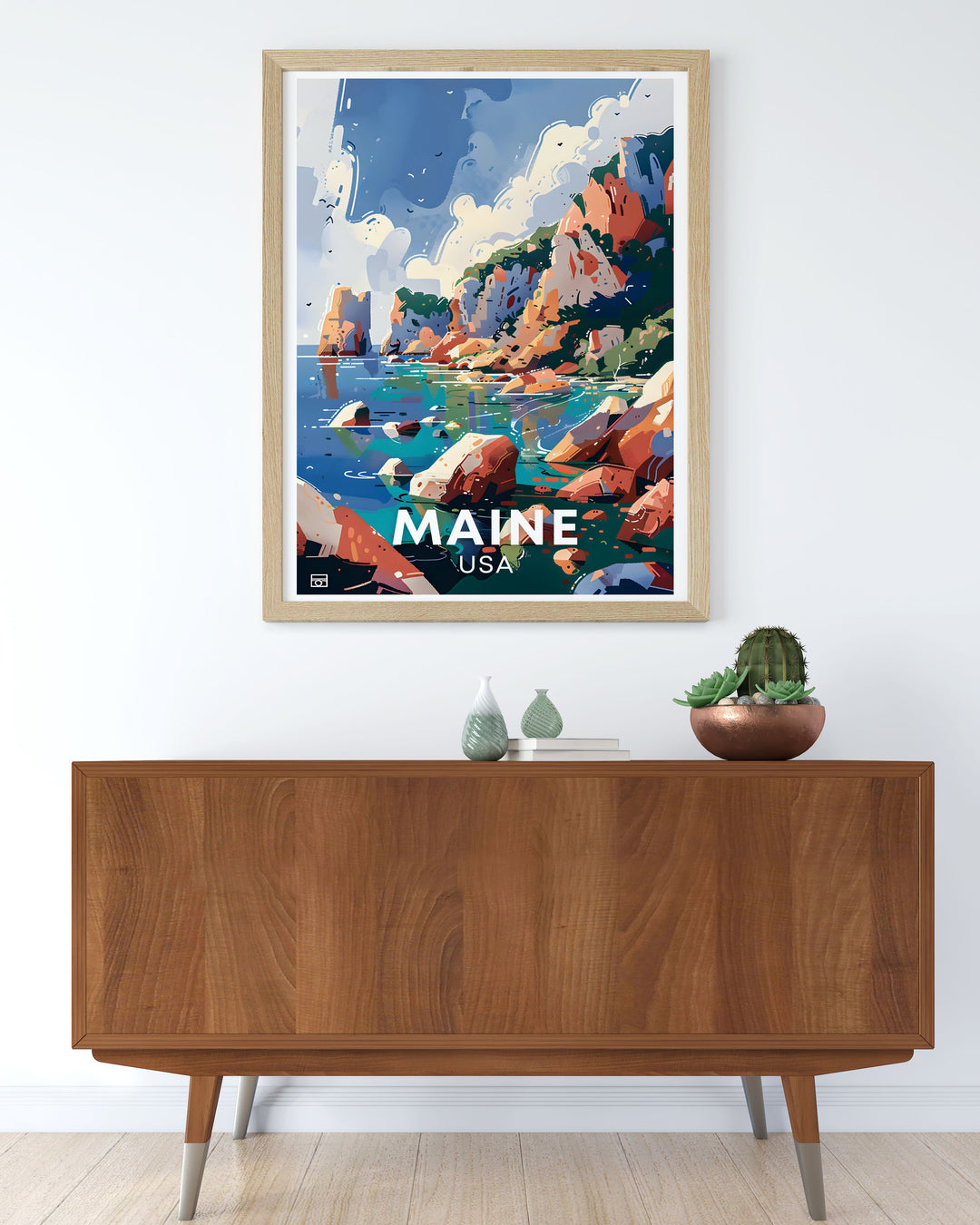 Featuring the rich biodiversity of Acadia National Park, this travel poster showcases the variety of wildlife that calls the park home. Perfect for wildlife watchers and nature enthusiasts, this artwork captures the beauty of Acadias natural inhabitants.