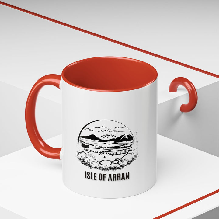 Experience the magic of the Isle of Arran with this beautifully crafted ceramic mug. Perfect for coffee or tea, its elegant design makes it a thoughtful gift for travelers and collectors.