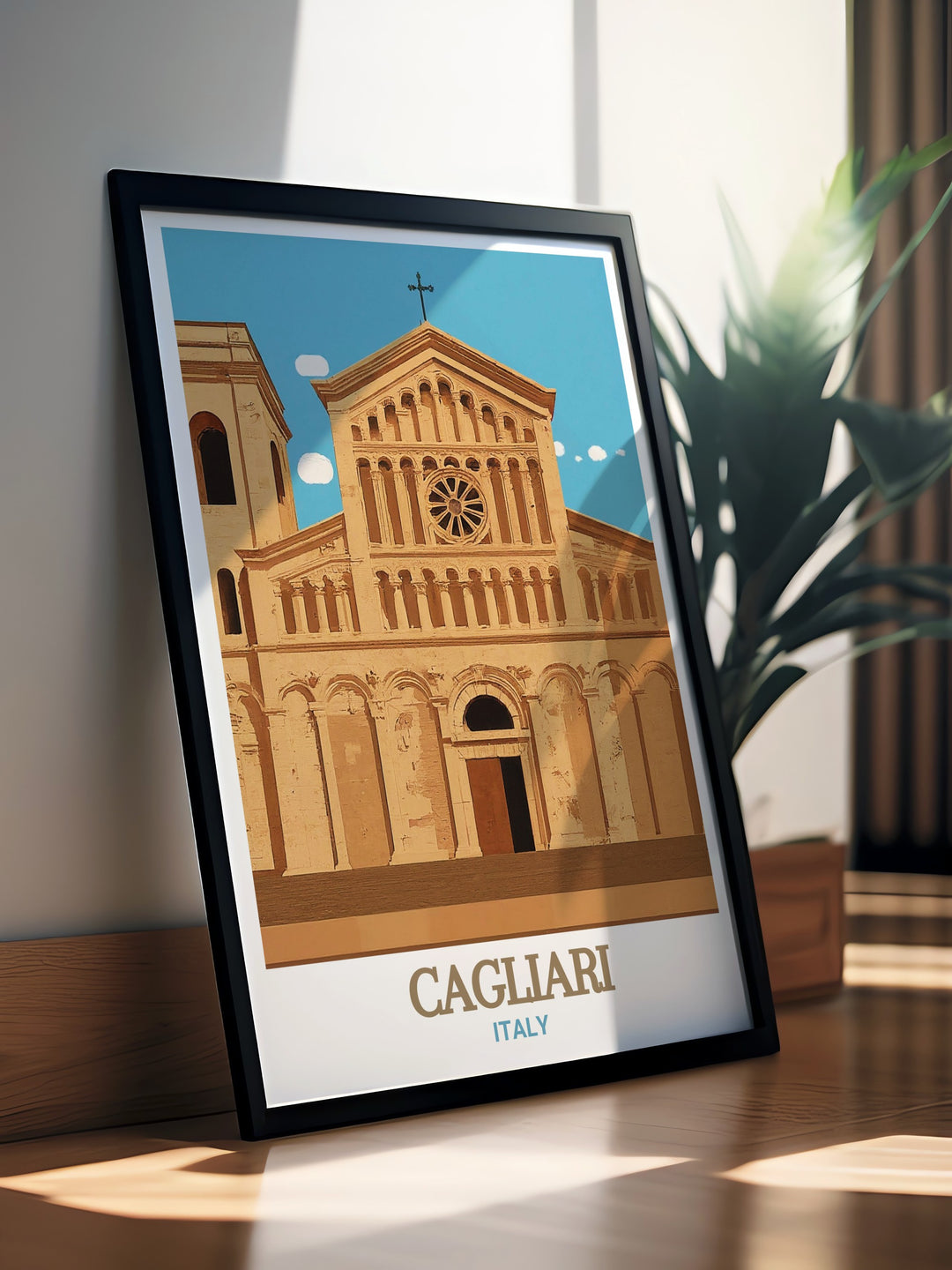 Cathedral of Santa Maria Canvas Art captures the elegance and architectural brilliance of Cagliaris famous cathedral. This canvas art makes a meaningful addition to any space, celebrating Italys sacred and historical beauty.