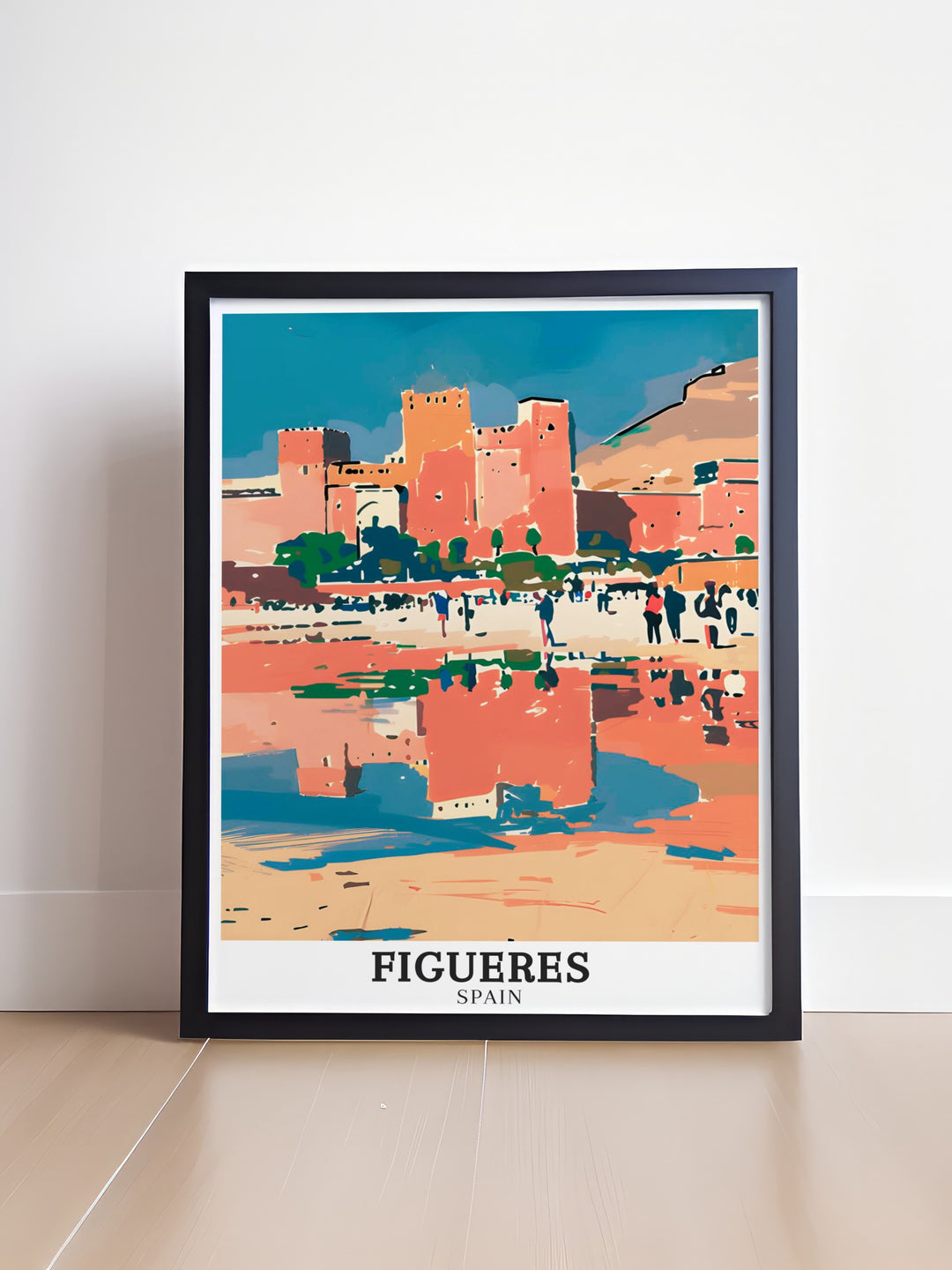 Bring the beauty of Figueres Castle into your home with this stunning travel print. Showcasing the grandeur of one of Spains most iconic landmarks, this detailed artwork captures the essence of Catalonias historical and cultural richness. Perfect for lovers of architecture and travel, this print adds depth to any space.