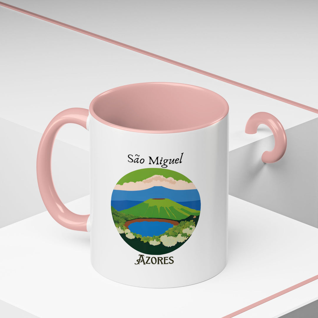 Enjoy the allure of São Miguel with this artistic mug featuring detailed illustrations of its iconic sights. Durable and dishwasher-safe, ideal for coffee or tea lovers and makes a meaningful gift for travelers, art enthusiasts, or anyone fond of São Miguel's charm.