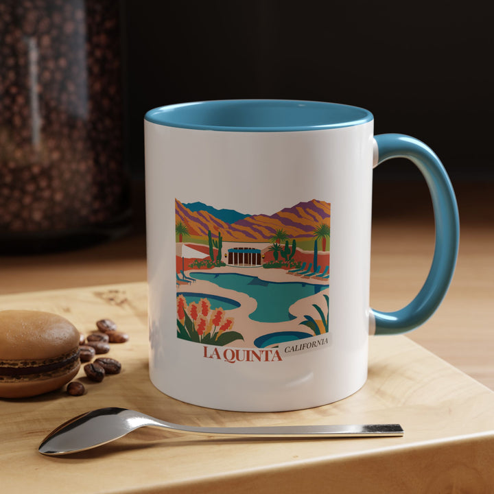 This La Quinta California mug highlights the beauty of the desert city through stunning designs. Crafted from durable ceramic and dishwasher-safe, it is ideal for coffee or tea lovers and makes a meaningful gift for fans of La Quinta’s serene charm.