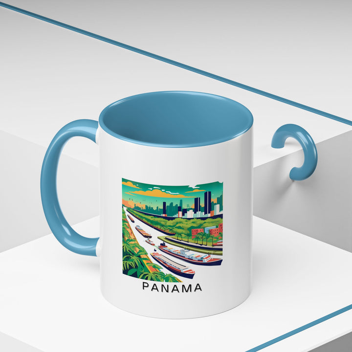 A stunning Panama mug capturing the country’s beautiful scenery and culture. Perfect for enjoying your morning coffee or tea, it features vivid artwork of Panama’s iconic landmarks. It’s dishwasher and microwave safe, making it both functional and artistic.