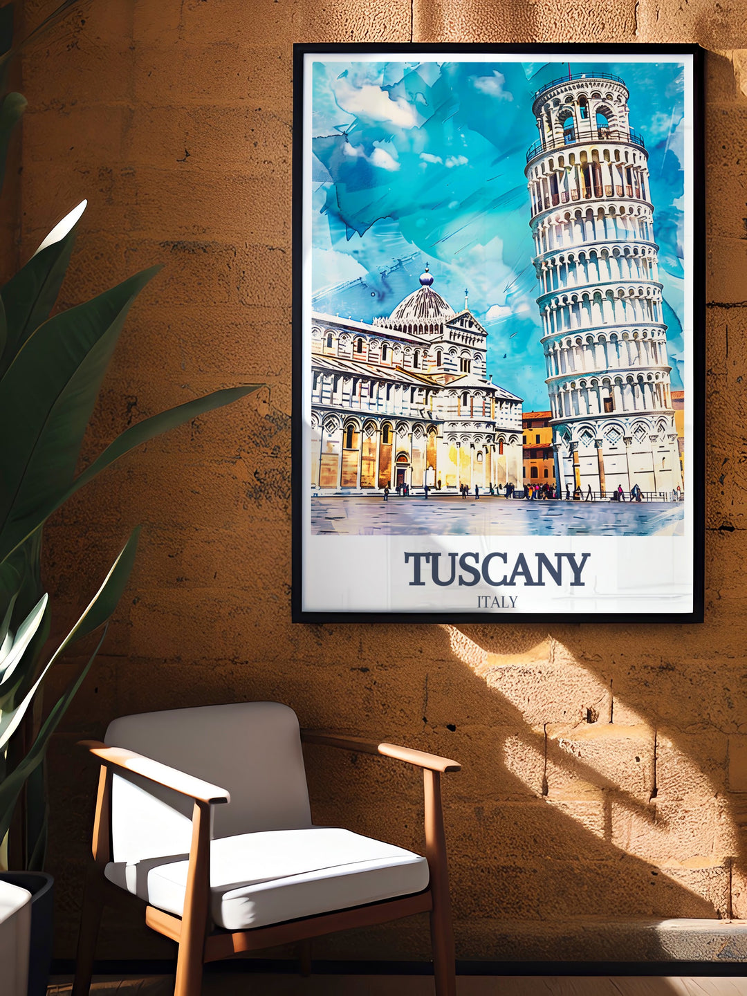 Bring the allure of Tuscany into your home with this fine line print showcasing the Leaning Tower of Pisa and the historic Piazza dei Miracoli. Ideal as a travel gift or a personal keepsake, this artwork is both striking and timeless.