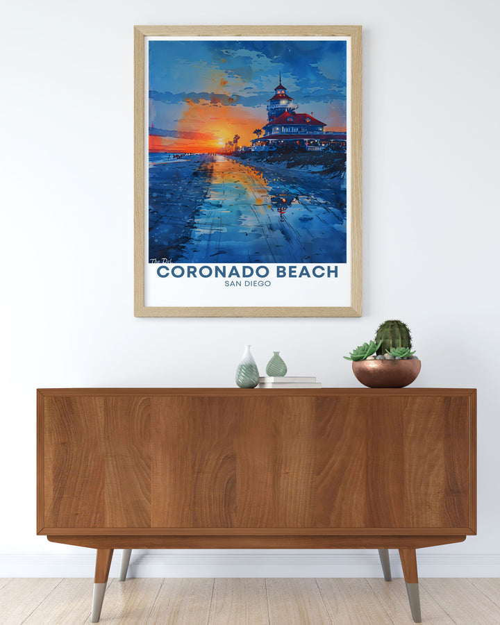 Our Vail Ski Wall Art and Hotel de Coronado posters are designed to elevate your home decor. These stunning pieces of Colorado art capture the excitement of skiing and the historic charm of Hotel de Coronado adding a sophisticated touch to any space.