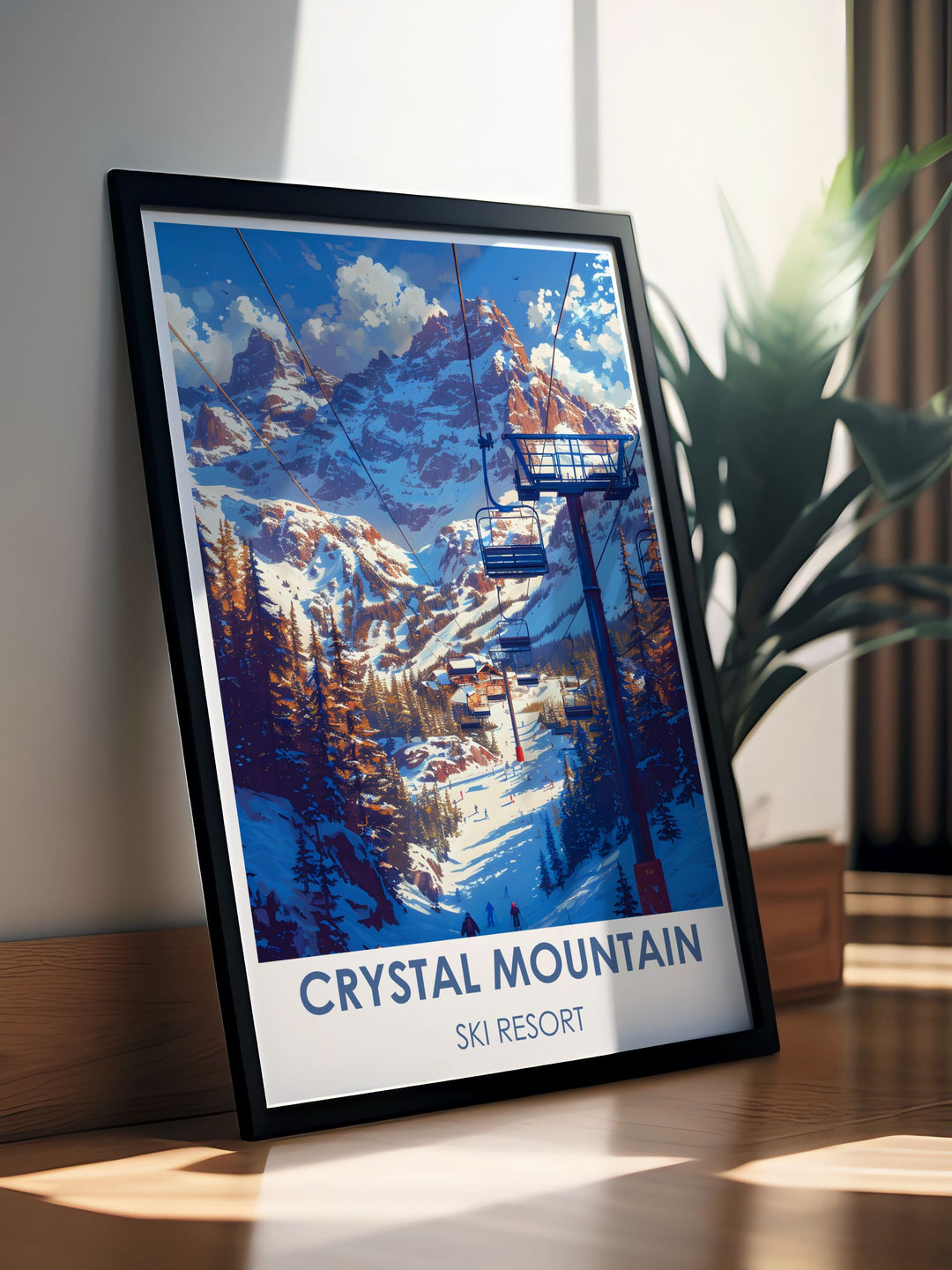 Gallery wall art featuring the majestic vistas from Mount Rainier as seen from Crystal Mountain, perfect for those who appreciate natural beauty and alpine views.