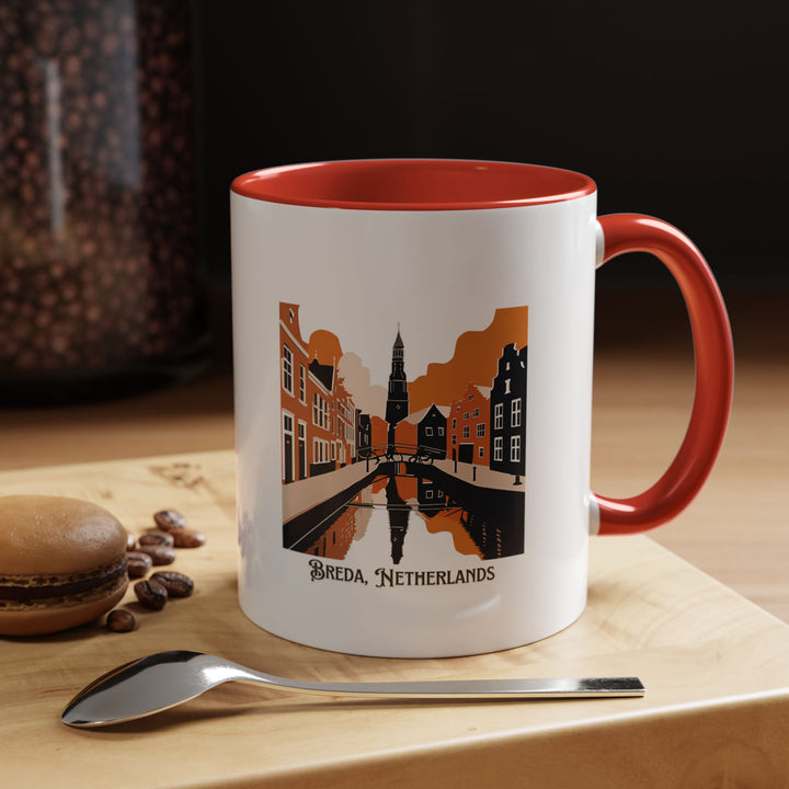 Enjoy your favorite hot beverage with this Breda Netherlands mug, highlighting the city’s iconic culture and charm. Dishwasher-safe and durable, it makes a thoughtful gift or keepsake for fans of Breda.