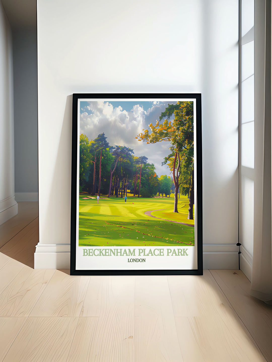 Beckenham Place Park gallery wall art showcasing the lush landscapes and serene pathways of one of Londons hidden gems, capturing the tranquility and natural beauty of the park in vibrant colors and detailed imagery, perfect for creating a peaceful atmosphere in any room.