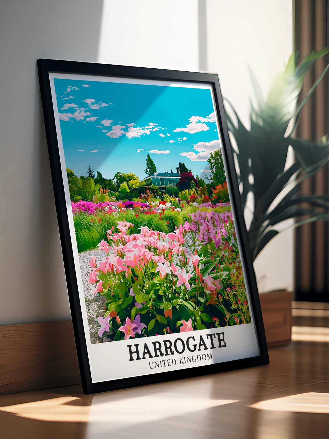 Harlow Carr Gardens Beckwithshaw featured in this Harrogate Poster and Yorkshire Art. Perfect for creating a peaceful and inviting atmosphere in any room. Great as a Harrogate Gift or personal collection of Yorkshire Travel inspired artwork.