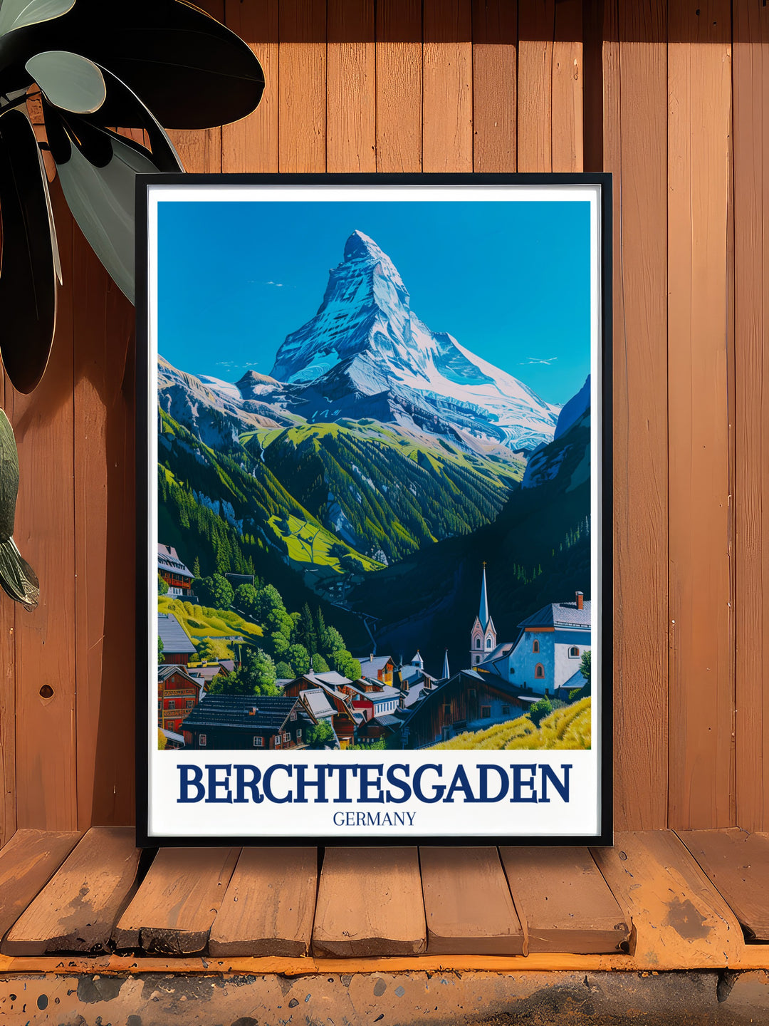 This Berchtesgaden poster print features the breathtaking views of Watzmann mountain and Ramsau Village, capturing the beauty of the Bavarian Alps. Perfect for travel lovers and home décor enthusiasts, this print brings the natural charm of Germanys alpine region into your living space.