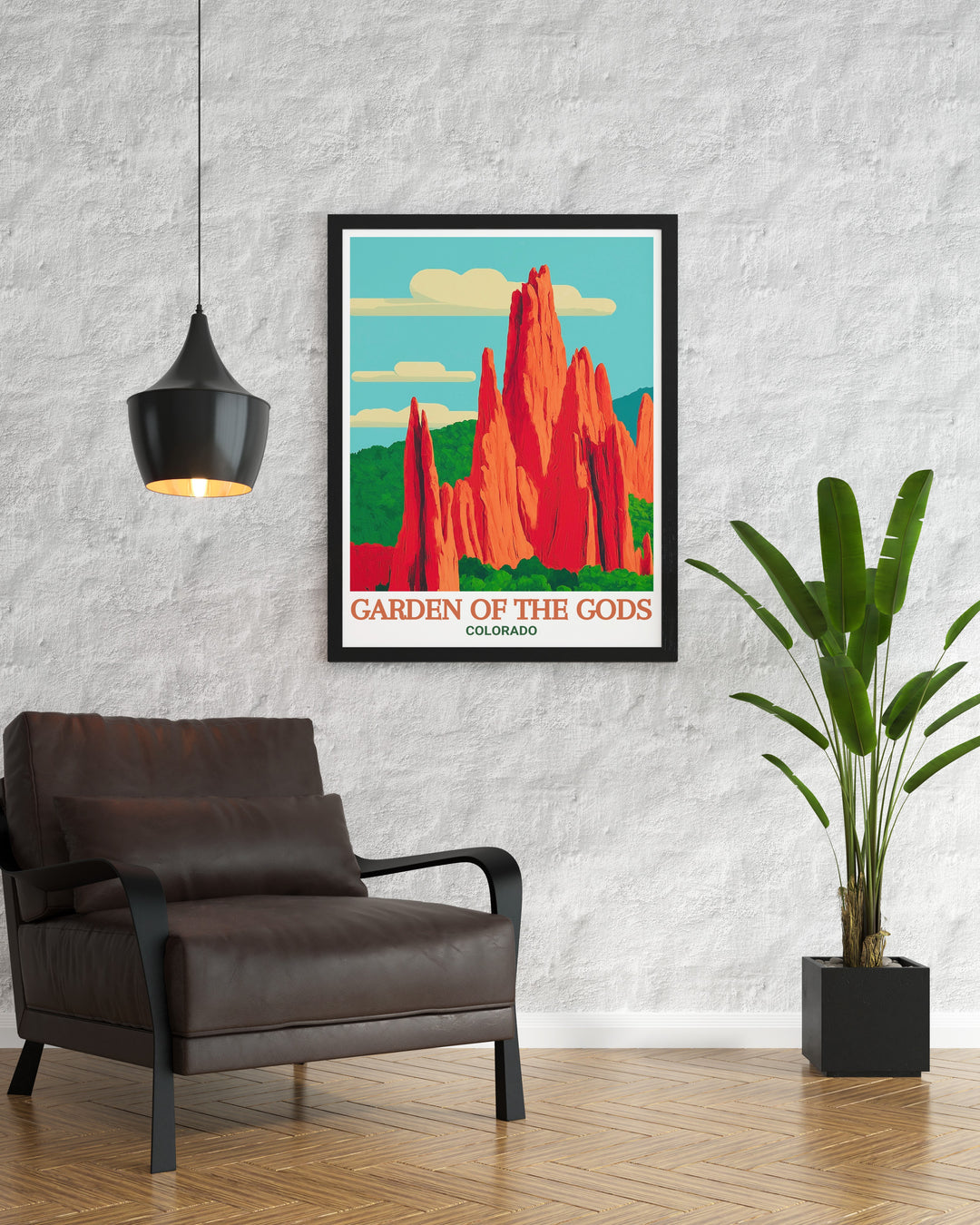 Beautiful Gardens Gods decor with a print of the Tower of Babel perfect for enhancing any room with Colorado art