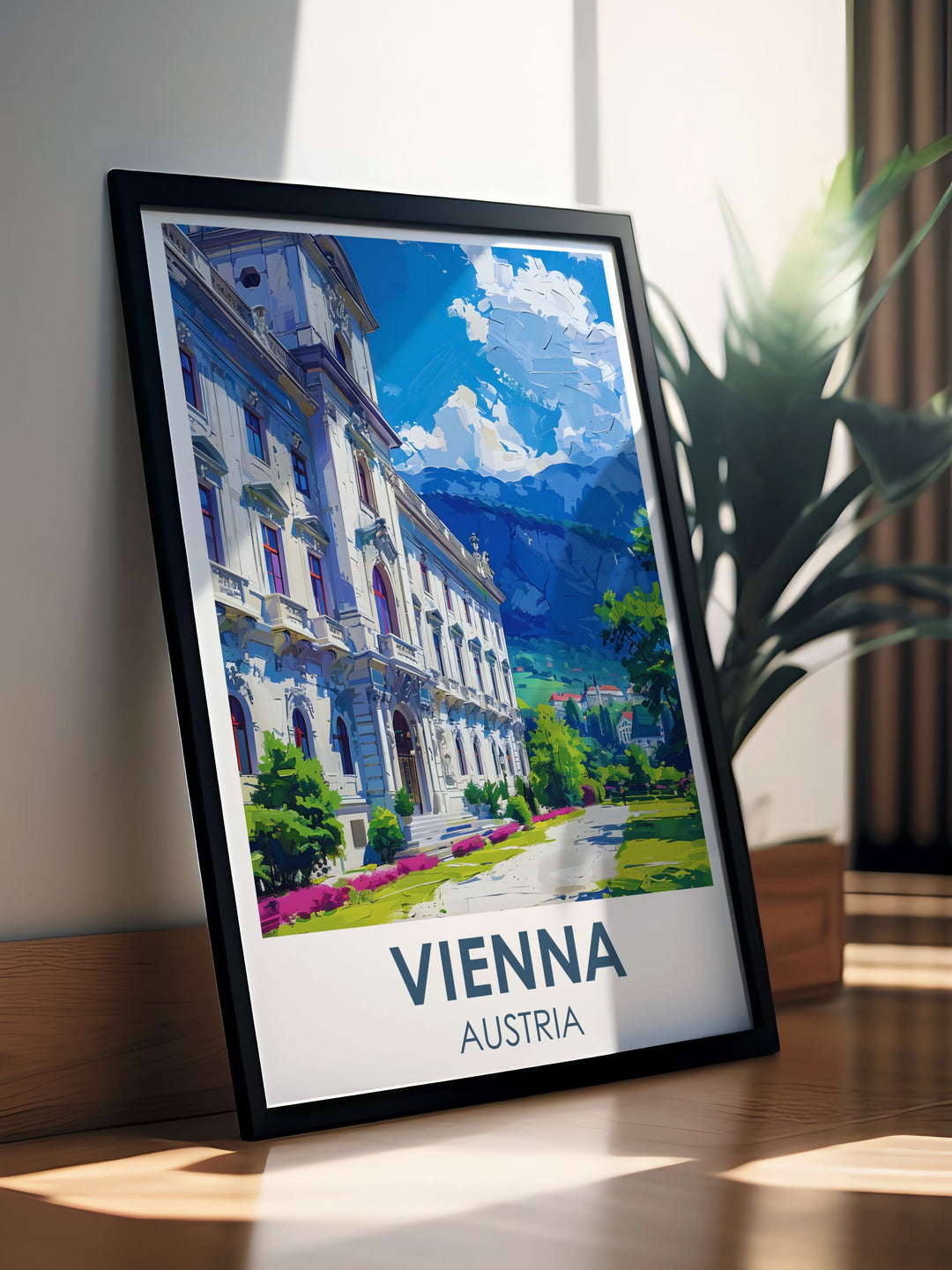 Beautiful Vienna Wall Art depicting Belvedere Palace in all its splendor an excellent addition to your home decor bringing a touch of sophistication and European elegance to any room