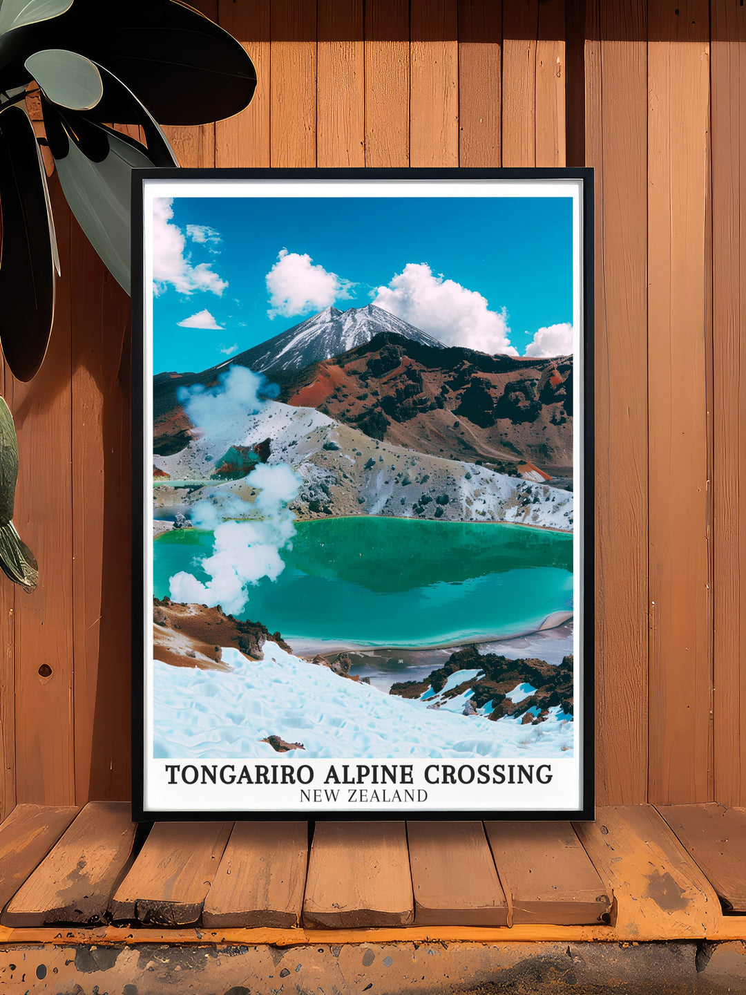 Tongariro National Park wall print captures the essence of one of New Zealands most visited national parks, with its stunning volcanic peaks and expansive craters. Ideal for nature lovers, this print is a beautiful addition to any home or office.