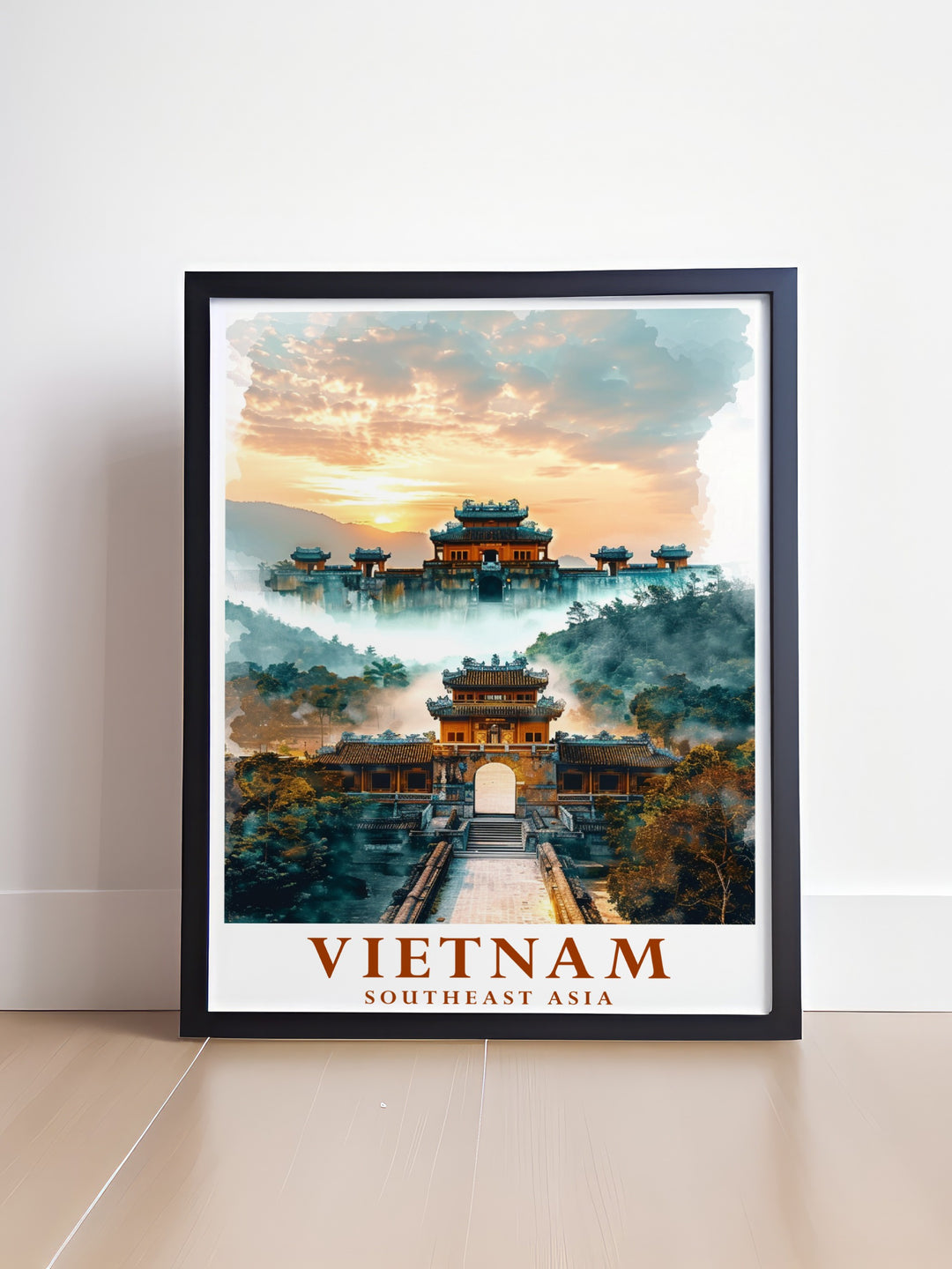 A vibrant Ha Long Bay Travel Print that transports you to the calm waters and towering limestone pillars of Vietnams iconic bay. This poster is a beautiful addition to any home, offering a peaceful and exotic ambiance that inspires wanderlust.