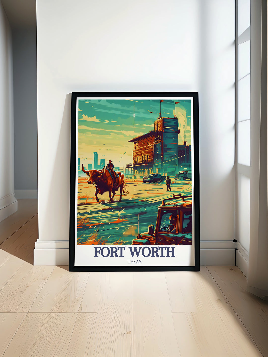 Bring the iconic skyline of Fort Worth into your living room with this beautiful wall poster. Including the popular Sundance Square, this artwork is perfect for travelers and Fort Worth lovers alike.