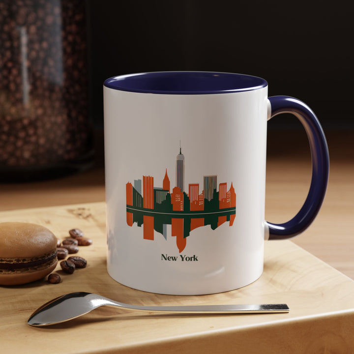 Bring the charm of the Big Apple into your day with this ceramic New York mug. Featuring vibrant artwork of iconic landmarks, it is dishwasher-safe and microwave-friendly, perfect for coffee or tea lovers and collectors alike.