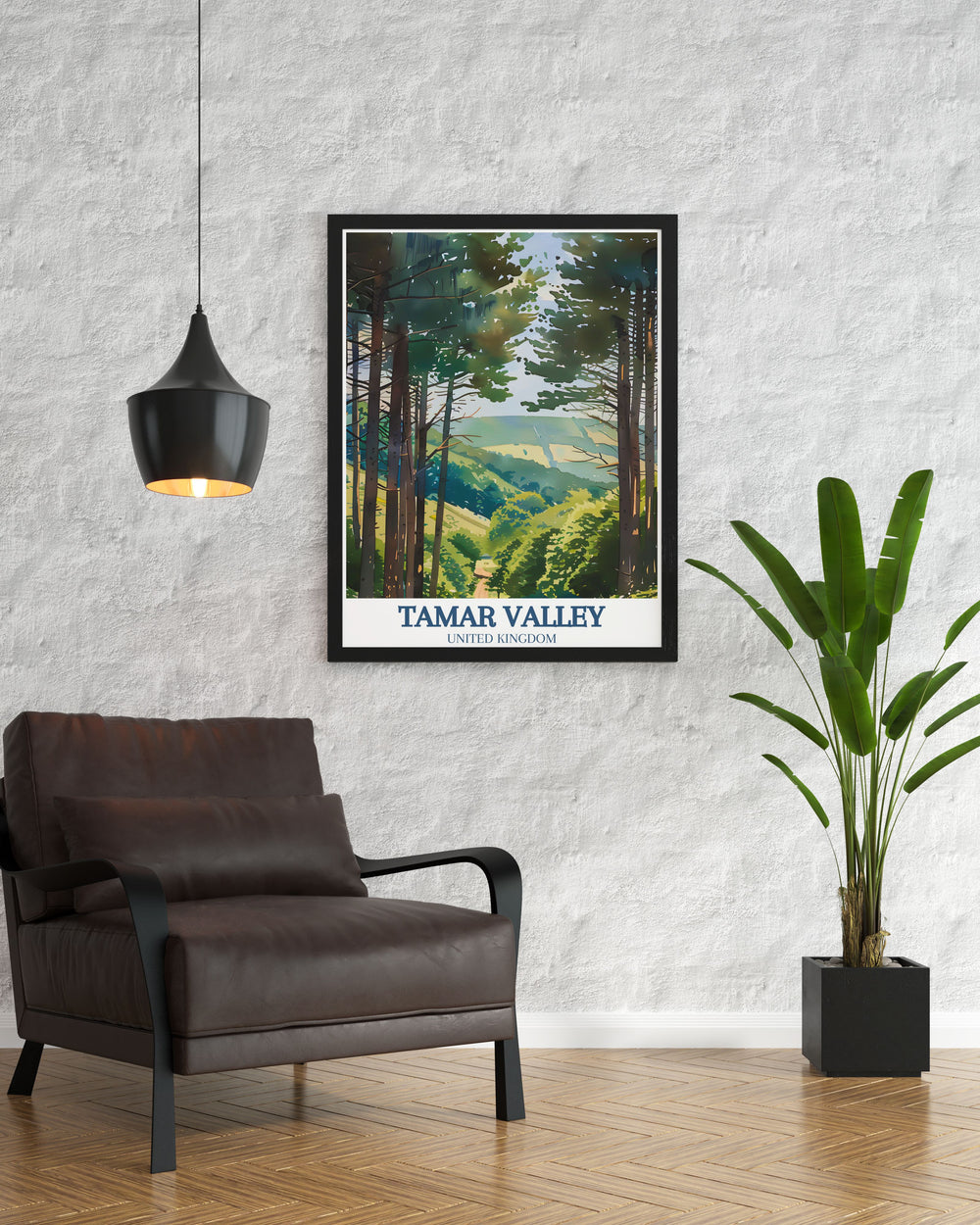 Enhance your living room with the elegant home decor of Tamar Trails and Kit Hill. This framed print captures the vibrant colors and intricate details of Cornwall and Devons iconic landscapes, making it a captivating addition to your wall art collection.