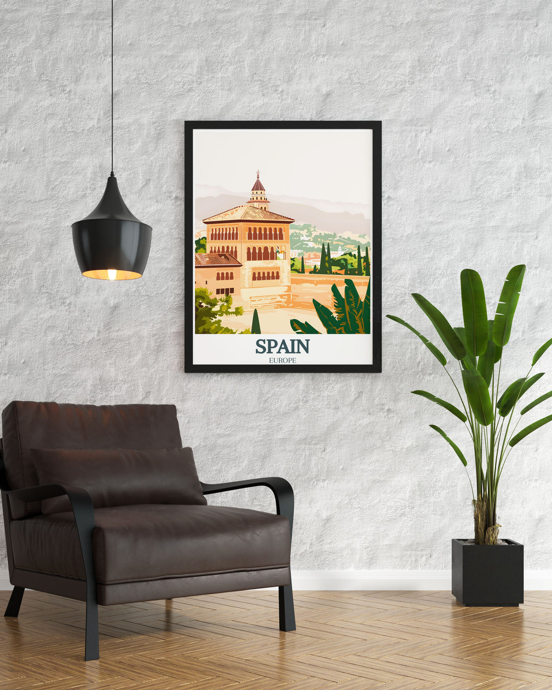 Discover the beauty of Spain with stunning wall art prints featuring Alhambra Generalife and A Coruna perfect for gifts for boyfriend dad or mom