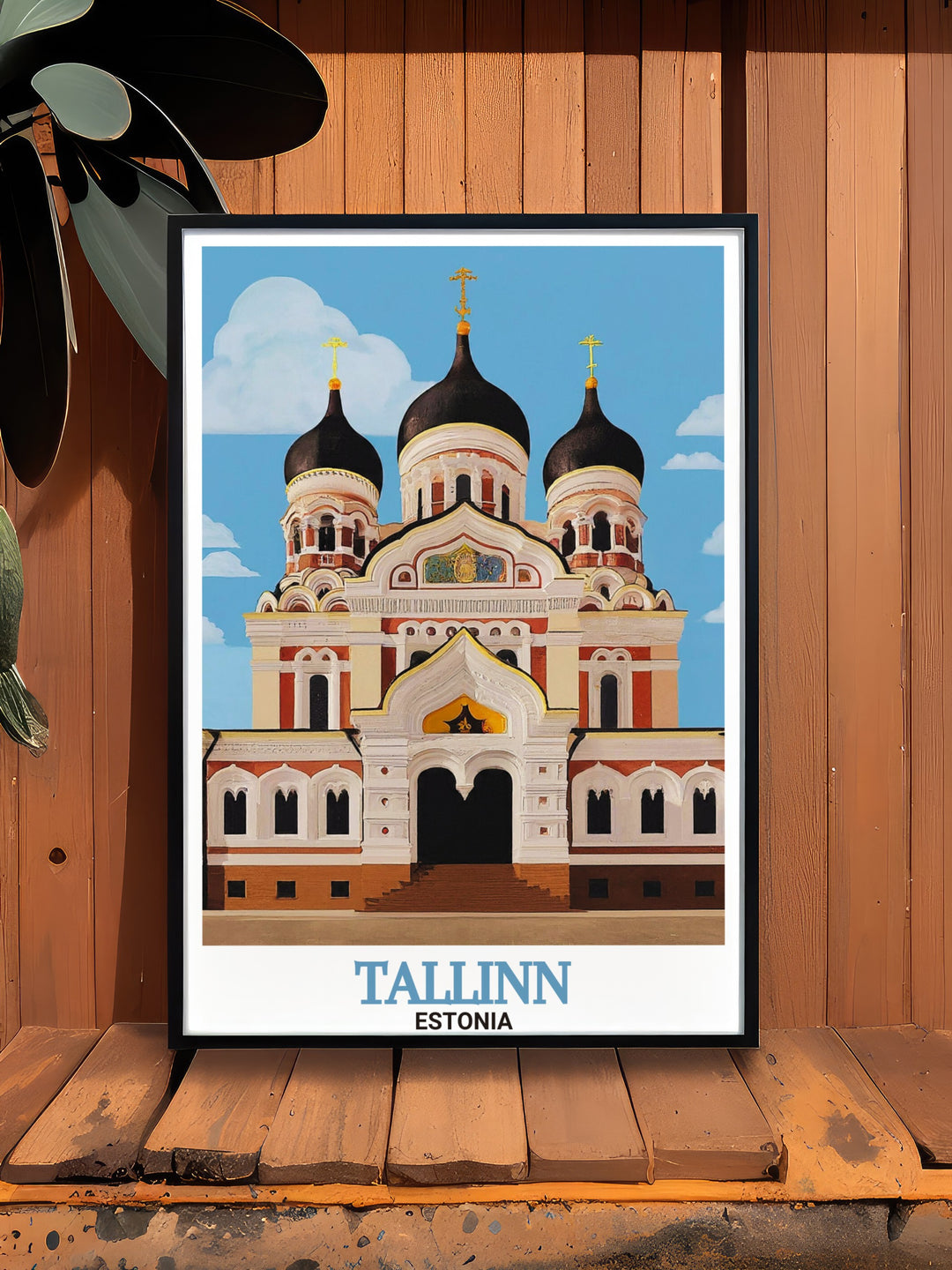 A stunning canvas print of Tallinn Estonias Alexander Nevsky Cathedral. This travel art brings the essence of Estonias capital to life with intricate details of the cathedrals design and Tallinns charming streets. Perfect for adding a touch of European elegance to your home decor.