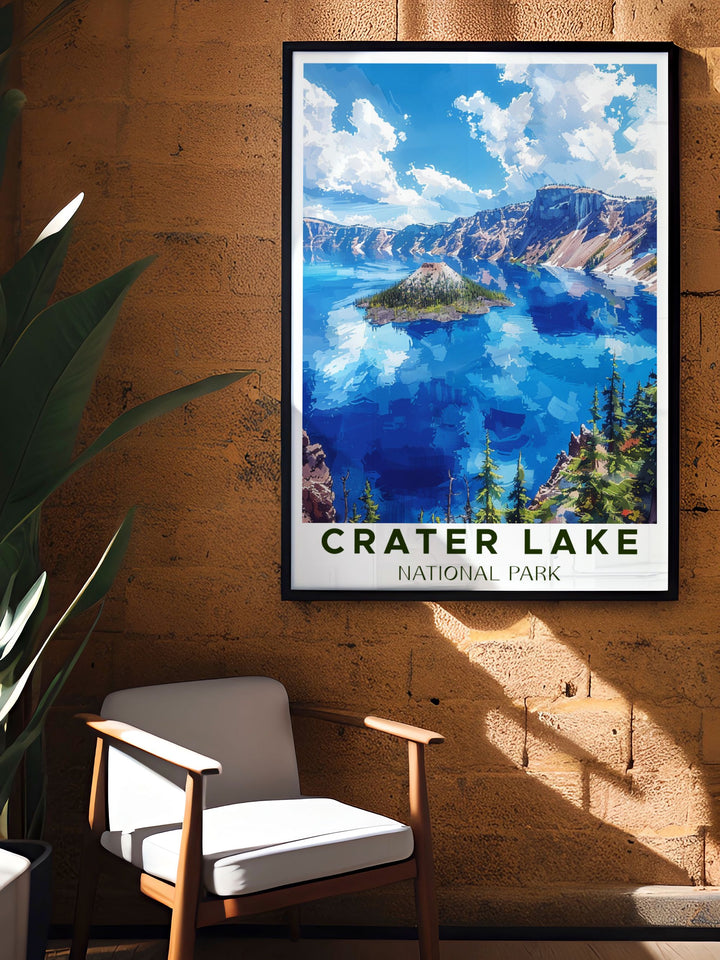 Stunning Crater Lake prints capturing the majestic scenery and tranquil waters of this iconic National Park. Ideal for home decor and gifts these National Park prints offer a timeless tribute to Crater Lake.