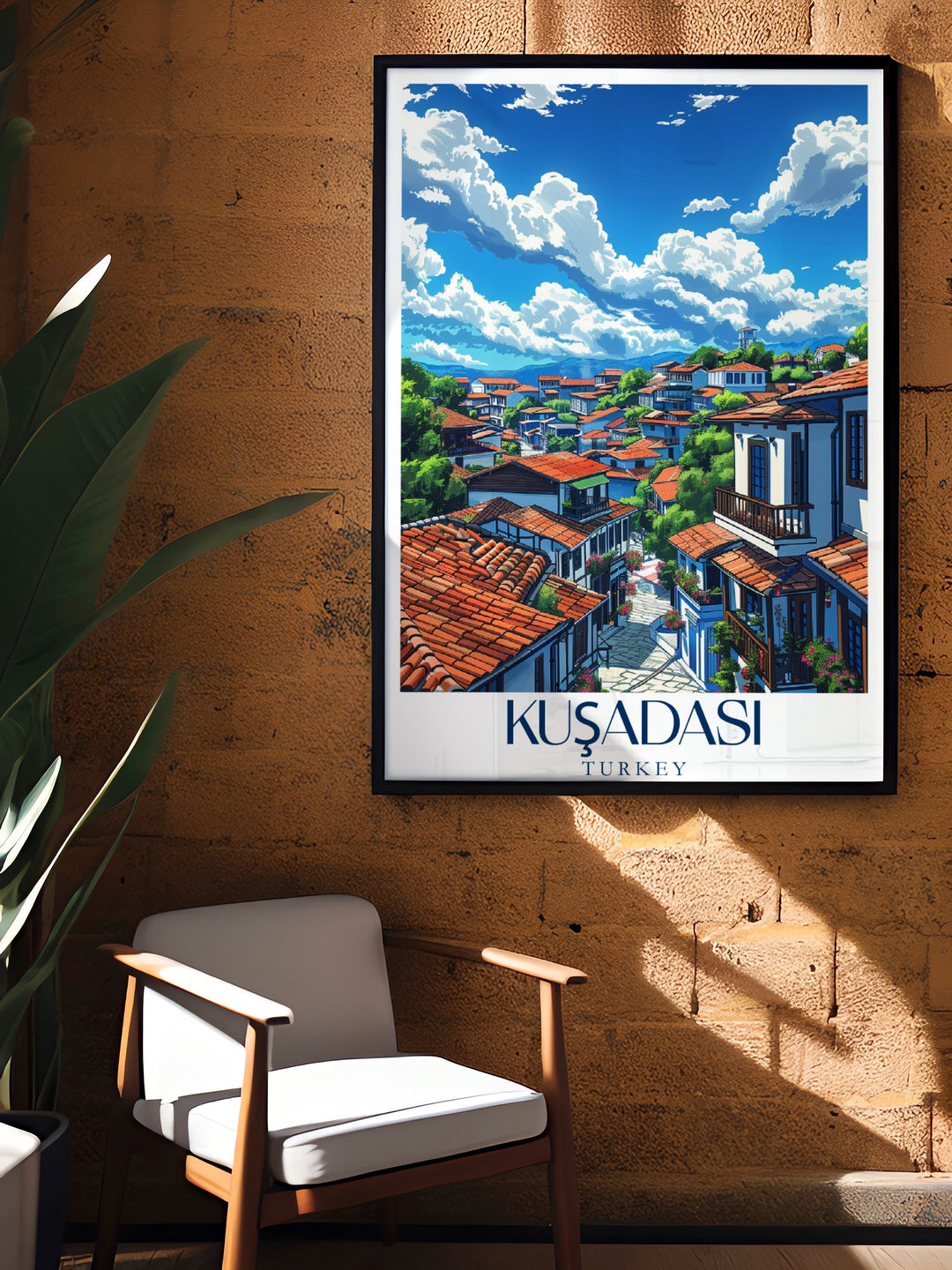 Bring the charm of Sirince into your home with this captivating Turkey travel print. Perfect for modern decor enthusiasts, this Turkey wall art is a must have for those who appreciate the rich culture and beauty of Turkish landscapes.