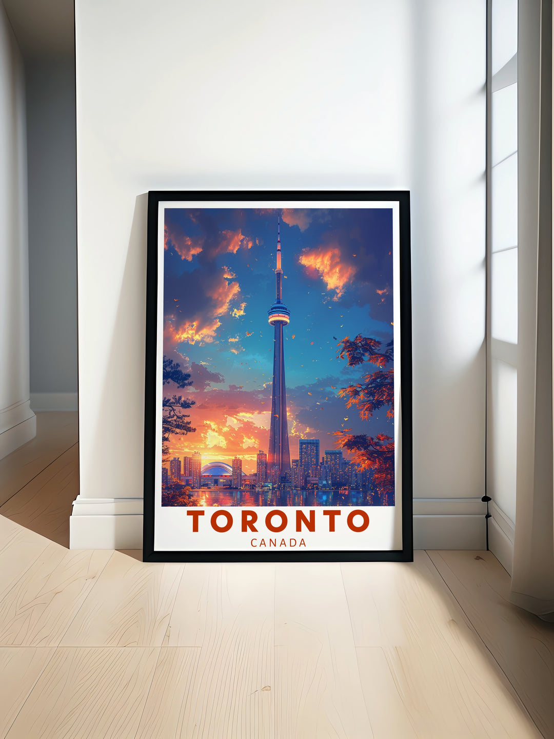 a picture of a poster of the city of toronto